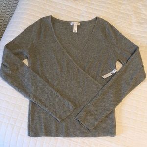 Nordstrom Leith Ribbed Wrap Sweater